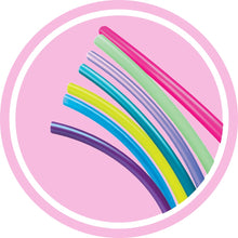 Load image into Gallery viewer, 7 colours of tubing ends in a line