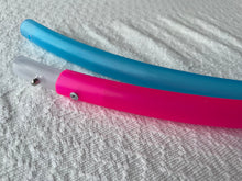 Load image into Gallery viewer, hula hoops halves in pink and blue polypro