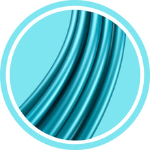 Load image into Gallery viewer, close up of teal polypro hoops