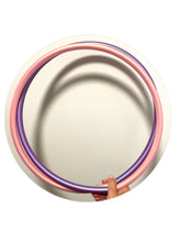 Load image into Gallery viewer, hula hoop that is two different colours double coiled for travel
