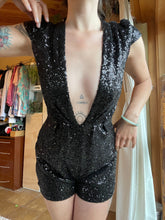 Load image into Gallery viewer, festival clothing black sequin