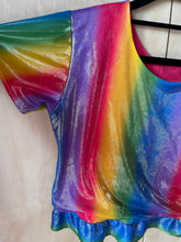 Load image into Gallery viewer, womens small size rainbow shirt