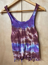 Load image into Gallery viewer, tiedye top in purple and brown