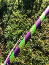 Load image into Gallery viewer, holographic hula hoop in green and purple