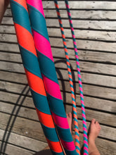 Load image into Gallery viewer, close up of taped hula hoops for adults