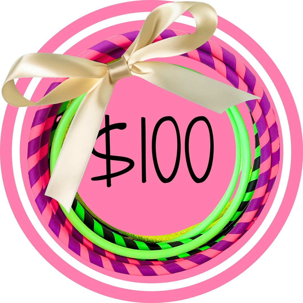 hula hoops gift card icon $100