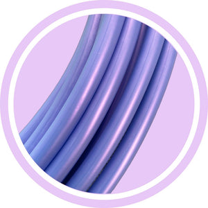 satin purple close up of polypro tubing