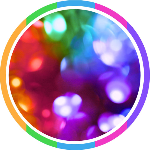 rainbow glitter icon