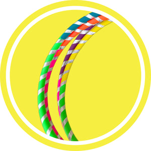 glitter rainbow hula hoops icon