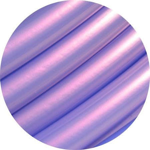 up close of Purple shiny tubing used for purple haze hula hoops