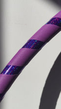 Load and play video in Gallery viewer, purple glitter hula hoop for fitness and dance
