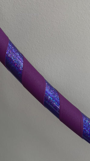 striped glitter and grip tape hoop