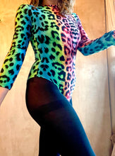 Load image into Gallery viewer, Psychadelic Leopard Bodysuit

