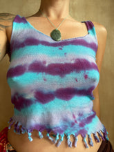 Load image into Gallery viewer, close up of woman wearing tiedye top
