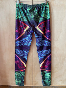 flower pattern colourful leggings