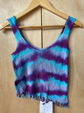Load image into Gallery viewer, tiedye top in purple and blue size 10
