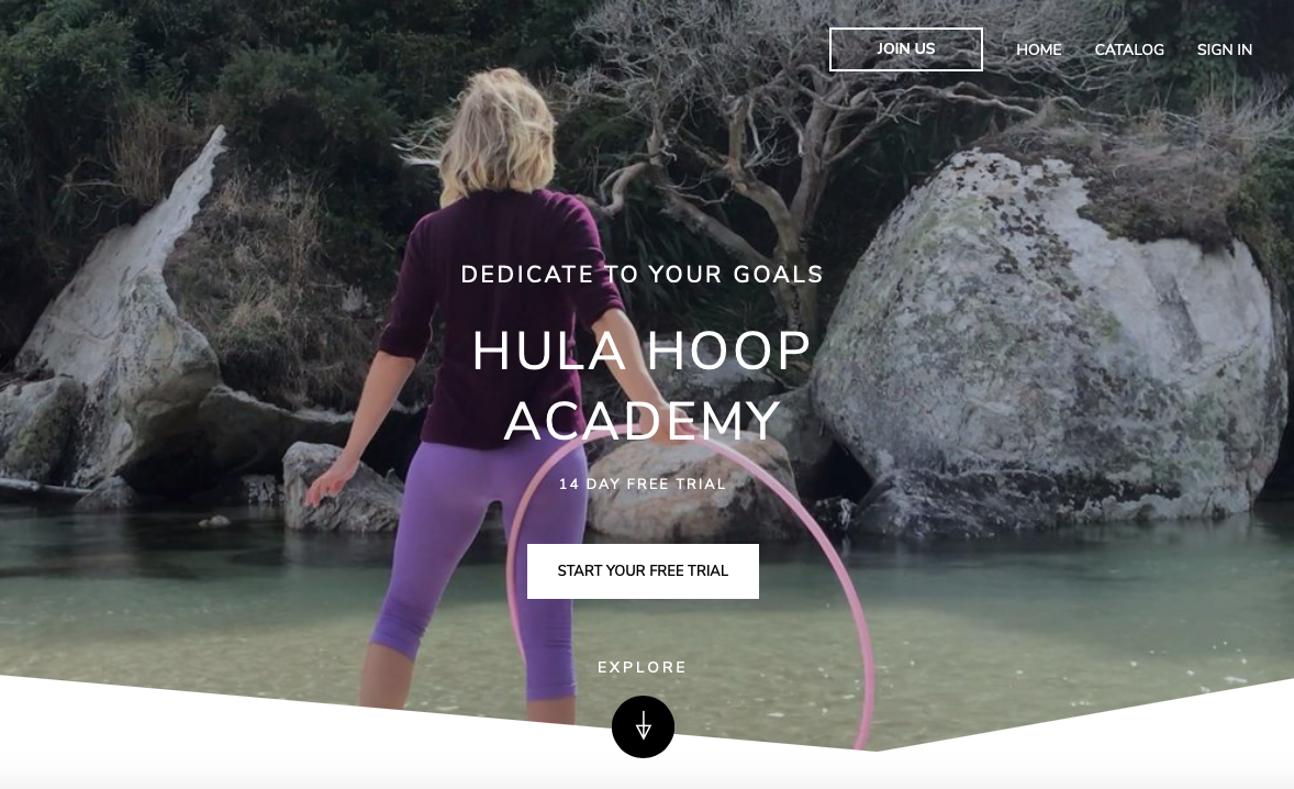 Hula shop hoop website