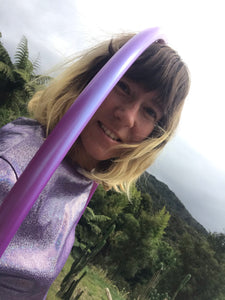 purple polypro hula hoop handmade