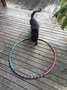 rainbow colour hula hoop
